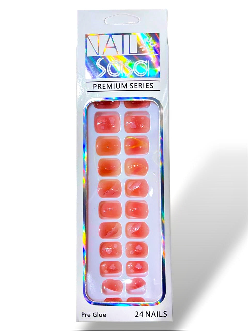 Short Pre Glue Fancy Fake Nails
