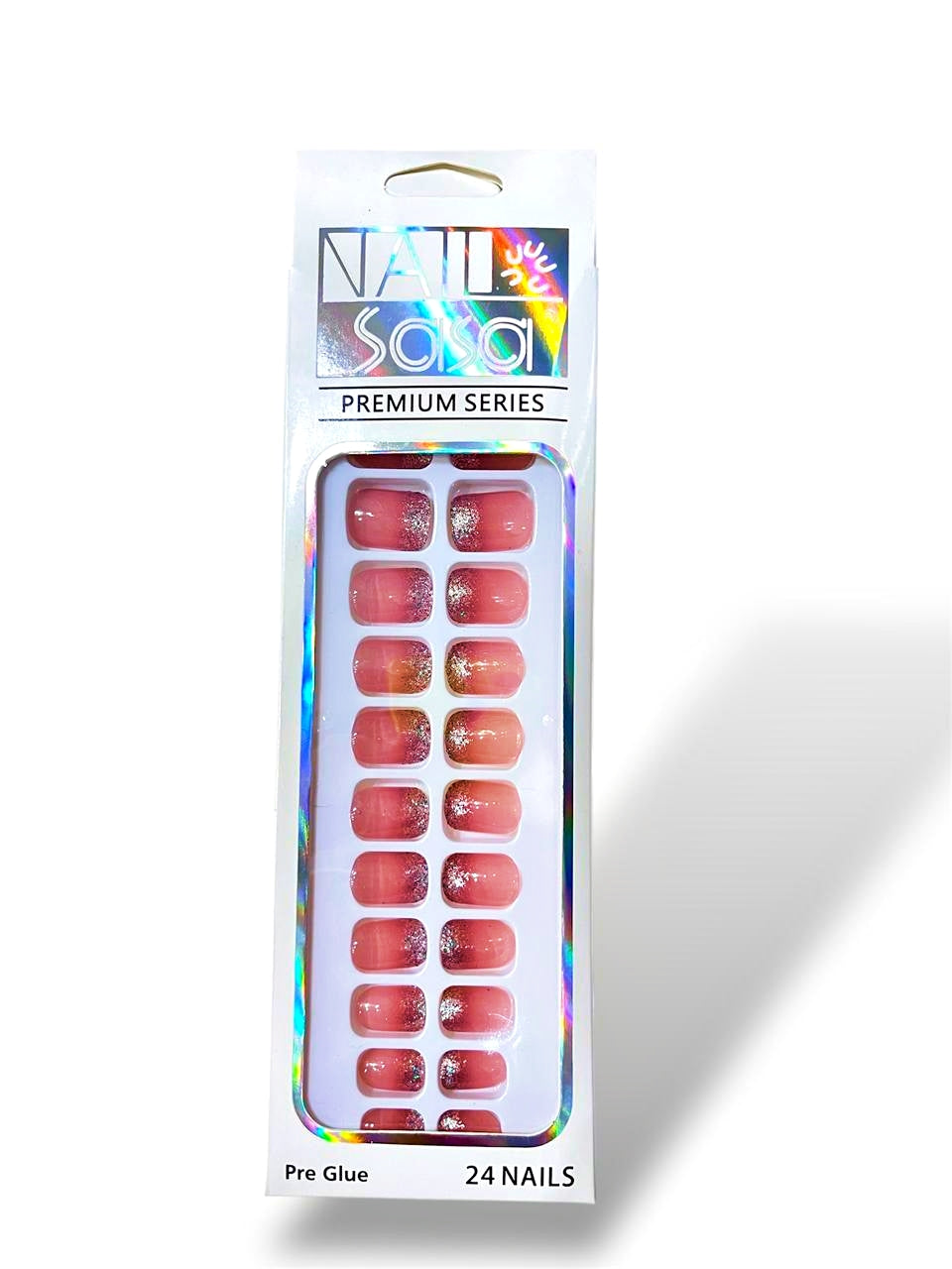 Short Pre Glue Fancy Fake Nails