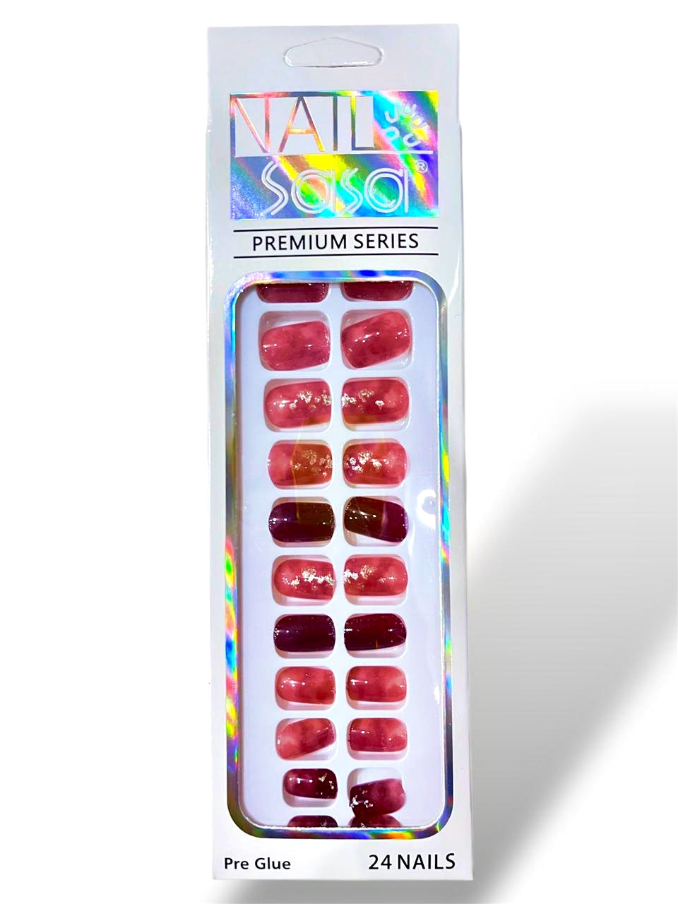 Short Pre Glue Fancy Fake Nails