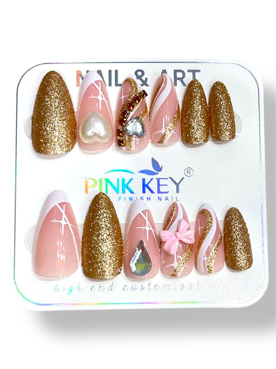 Premium Design Nail In Almond Shape
