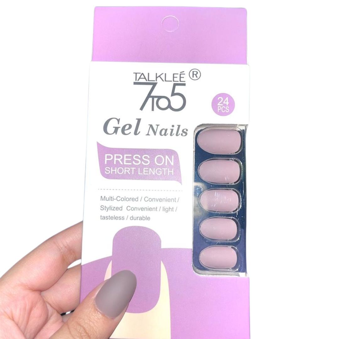 Matte Oval Press On Short Length Nails