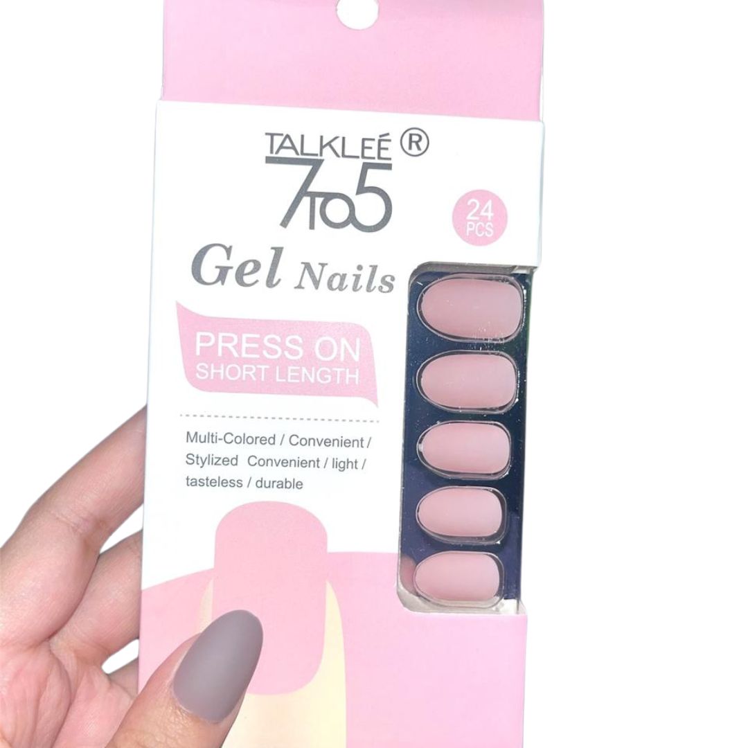 Matte Oval Press On Short Length Nails