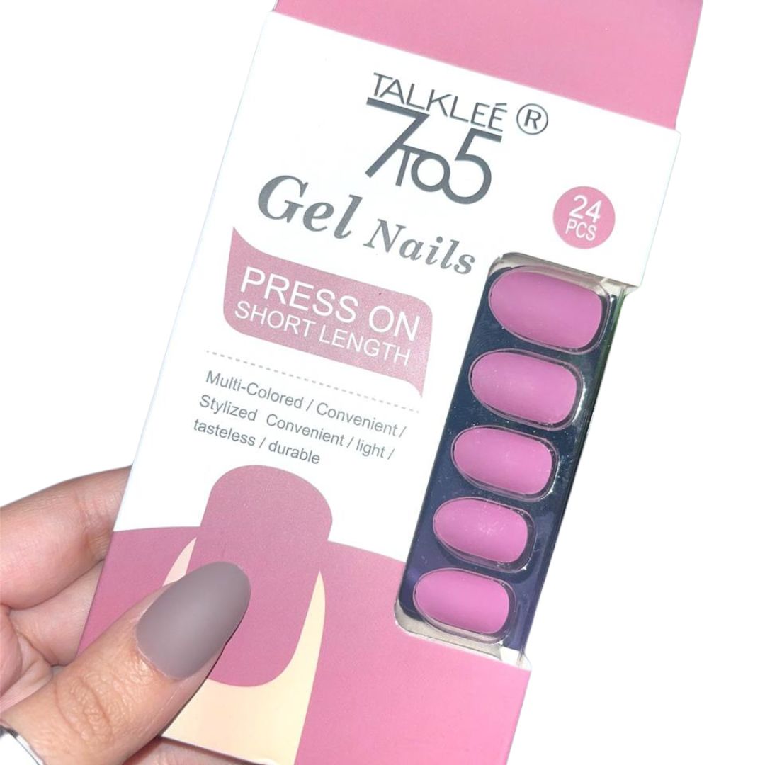 Matte Oval Press On Short Length Nails
