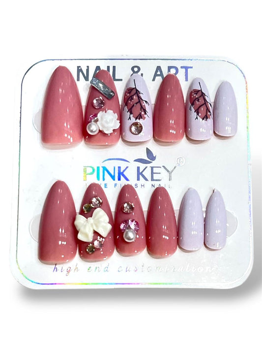 Premium Design Nail In Almond Shape