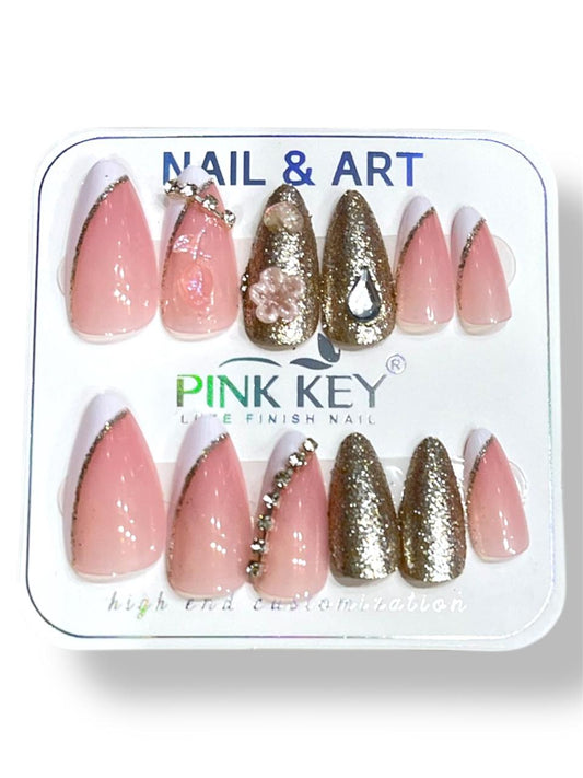Premium Design Nail In Almond Shape