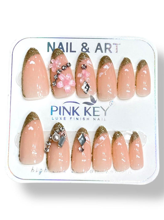 Premium Design Nail In Almond Shape