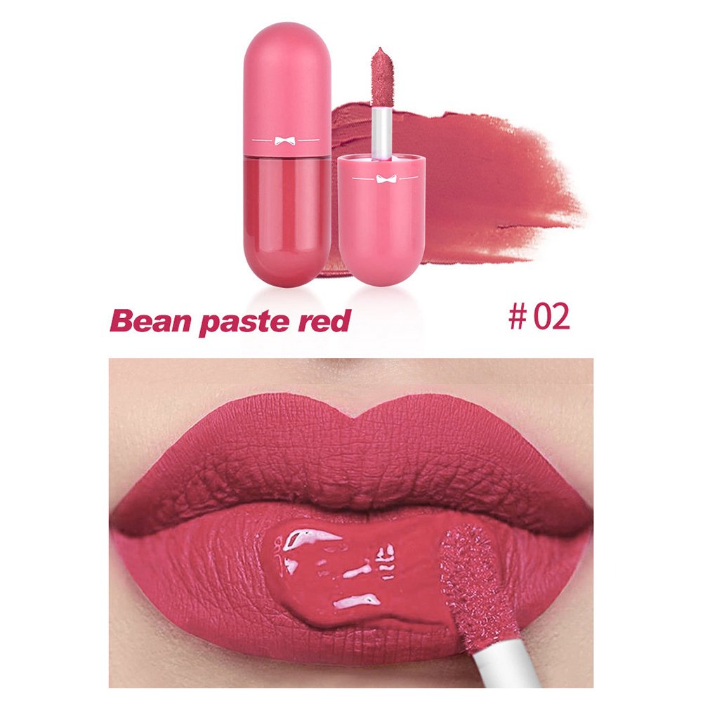 Gegemoon Mini Matte Lip Glosses Set 5 Pcs Capsule Liquid Lipsticks