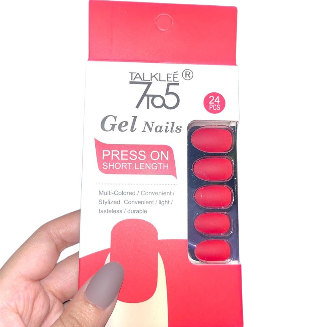 Matte Oval Press On Short Length Nails